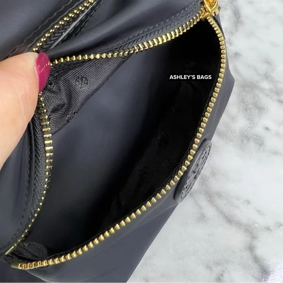 Tory Burch Nylon Belt Bag Fanny Pack In Black - Picture 6 of 8